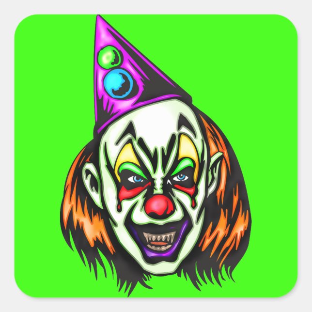 Adesivo Quadrado Vile Mau Clown (Frente)