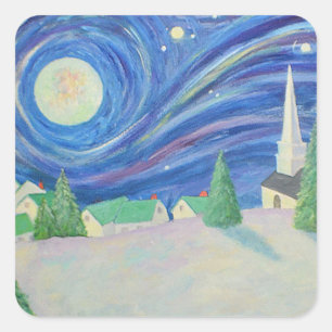 Adesivo Quadrado Village Sticker