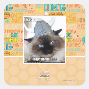 Adesivo Quadrado Vim para a nossa aldeia