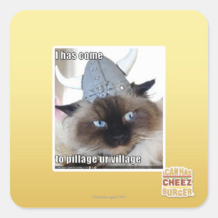 Adesivo Quadrado Vim para a nossa aldeia