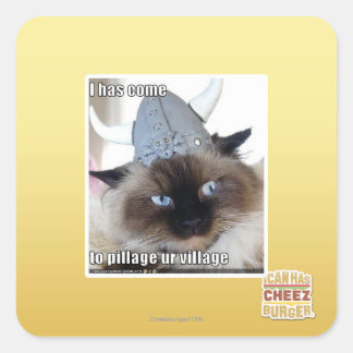 Adesivo Quadrado Vim para a nossa aldeia