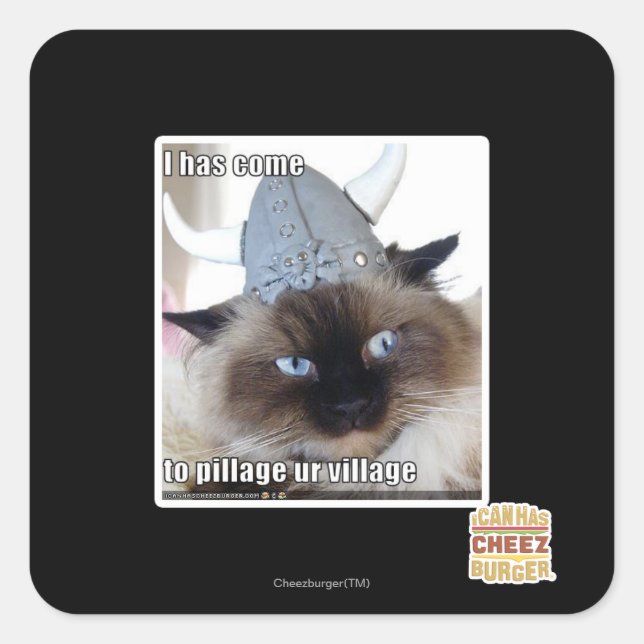 Adesivo Quadrado Vim para a nossa aldeia (Frente)