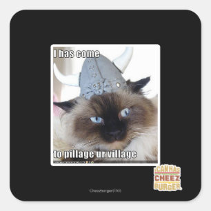 Adesivo Quadrado Vim para a nossa aldeia