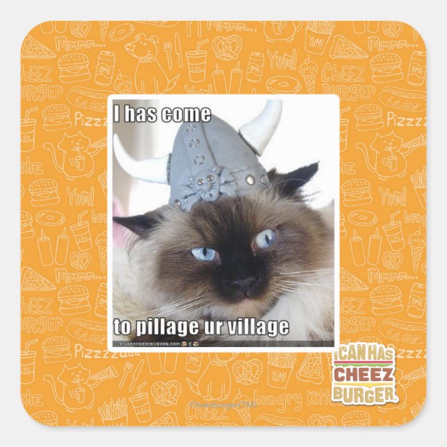 Adesivo Quadrado Vim para a nossa aldeia (Frente)