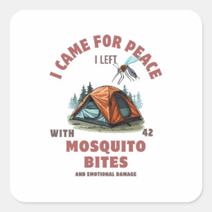 Adesivo Quadrado Vim pela Paz - Ataque a Mosquitos