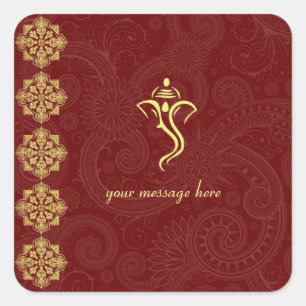 Adesivo Quadrado Vinayaka Wedding Stickers