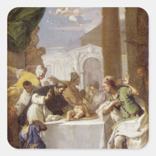 Adesivo Quadrado Vincent Ferrer a fazer um milagre