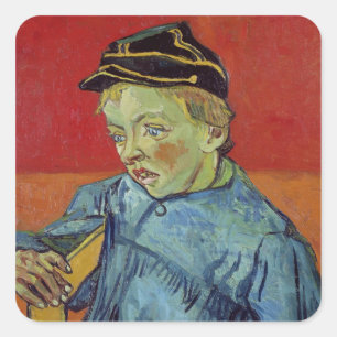 Adesivo Quadrado Vincent van Gogh a estudante, 1889-90