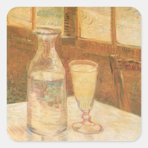 Adesivo Quadrado Vincent van Gogh - Ainda viva com Absinthe