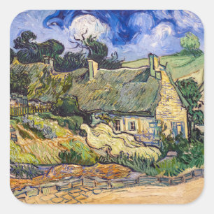 Adesivo Quadrado Vincent Van Gogh - Cabanas de Cordeville