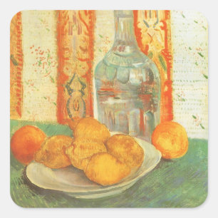 Adesivo Quadrado Vincent van Gogh - Decanter e Lemons numa Prata