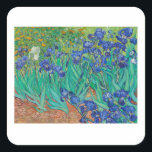 ADESIVO QUADRADO VINCENT VAN GOGH "IRISES" ENVELOPE SEAL<br><div class="desc">VINCENT VAN GOGH "IRISES" ENVELOPE SEAL STICKER</div>