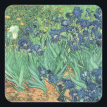 Adesivo Quadrado Vincent van Gogh | Irlandeses, 1889<br><div class="desc">Irises,  1889 | por Vincent van Gogh | Art Location: J. Paul Getty Museum,  Los Angeles,  EUA | Artista neerlandês | Número de recolha de imagens: BAL40070</div>