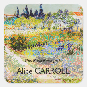 Adesivo Quadrado Vincent van Gogh - Jardim de Arles