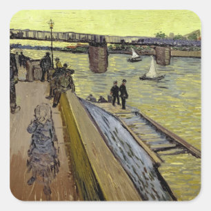 Adesivo Quadrado Vincent van Gogh Le Pont de Trinquetaille Arles
