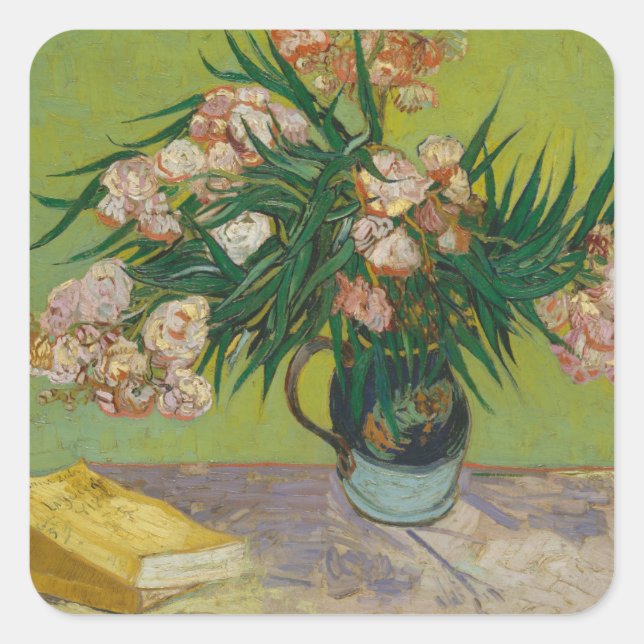 Adesivo Quadrado Vincent Van Gogh | Oleanders (Frente)