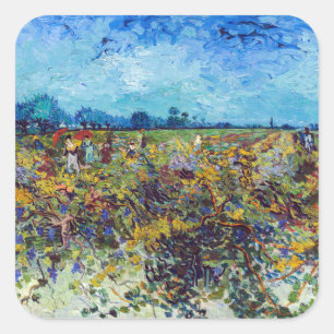 Adesivo Quadrado Vincent van Gogh - Vinha Verde
