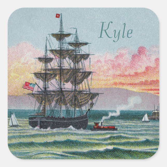 Adesivo Quadrado Vineyard Square Stickers (Frente)