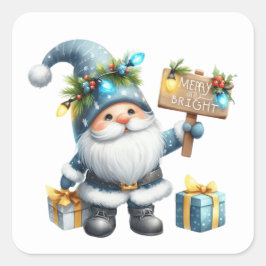 Adesivo Quadrado Vinheiros Gnomos de Natal