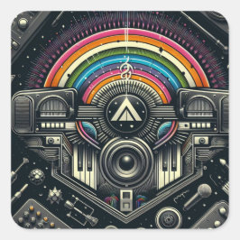 Adesivo Quadrado Vinheta