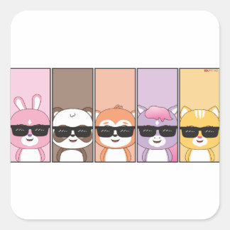 Adesivo Quadrado Vinheta