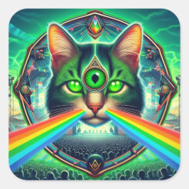 Adesivo Quadrado Vinheta