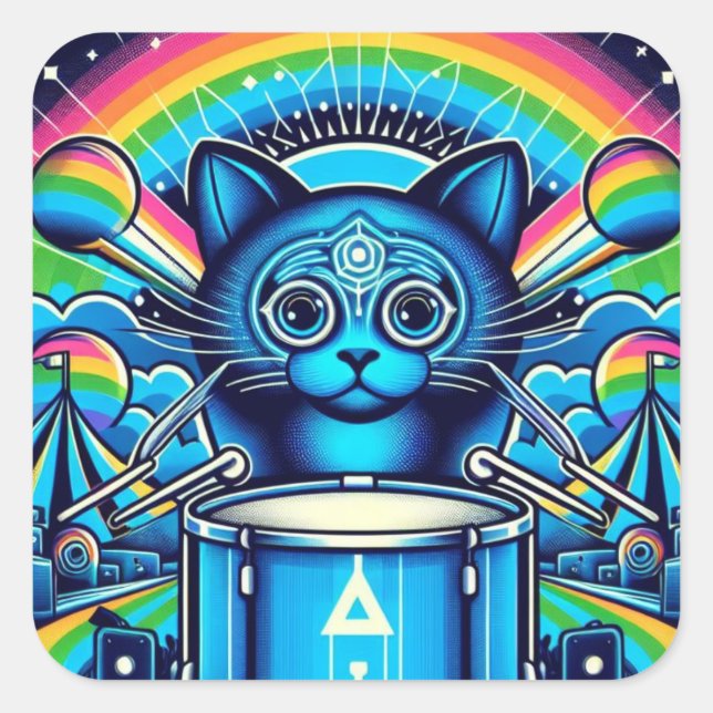 Adesivo Quadrado Vinheta (Frente)