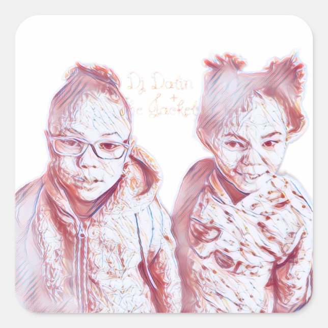 Adesivo Quadrado Vinheta (Frente)