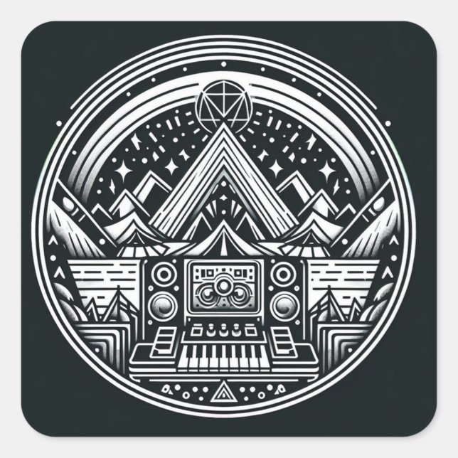 Adesivo Quadrado Vinheta (Frente)