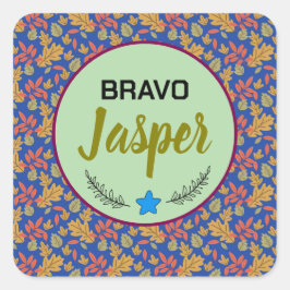 Adesivo Quadrado Vinheta