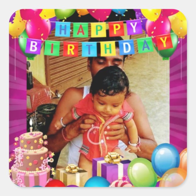 Adesivo Quadrado Vinheta (Frente)