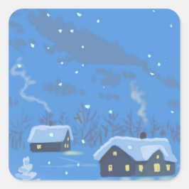 Adesivo Quadrado Vinheta