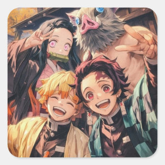 Adesivo Quadrado Vinheta