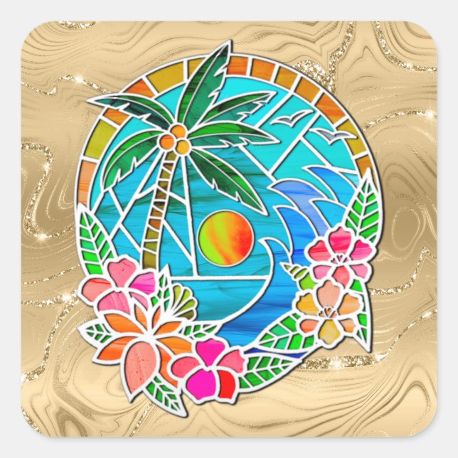 Adesivo Quadrado Vinheta (Frente)