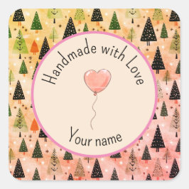 Adesivo Quadrado Vinheta