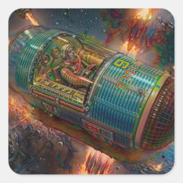 Adesivo Quadrado Vinheta