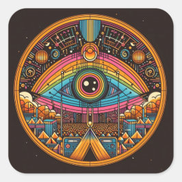 Adesivo Quadrado Vinheta