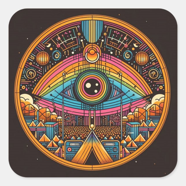 Adesivo Quadrado Vinheta (Frente)