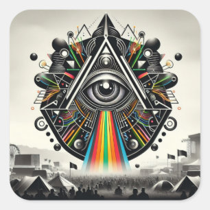 Adesivo Quadrado Vinheta