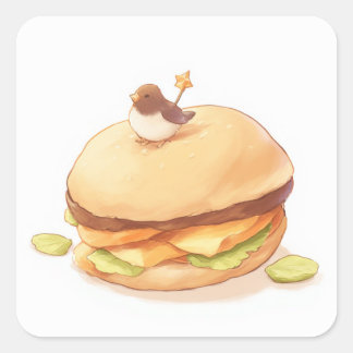 Adesivo Quadrado Vinheta Anime Bonita