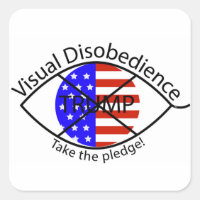 Vinheta Anti-Trump Com Desobediência Visual