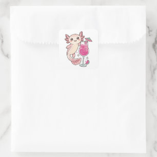 Adesivo Quadrado Vinheta Axolotl cômoda - Spritzer Fruta de dragões