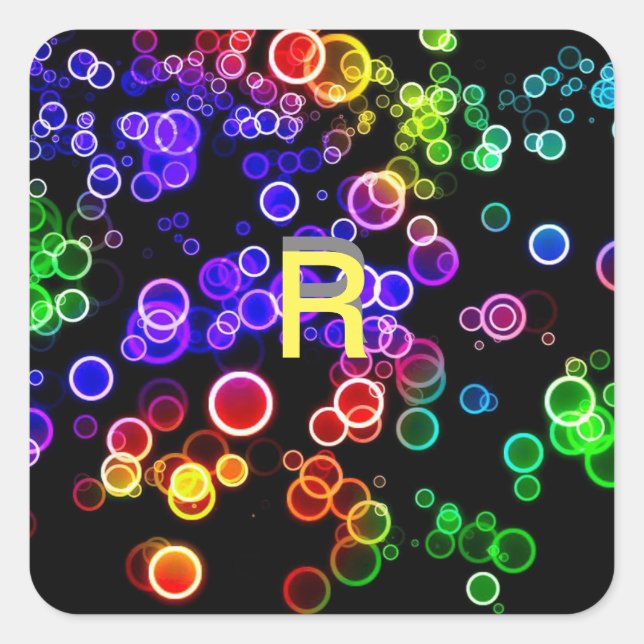 Adesivo Quadrado Vinheta Capital R (Frente)