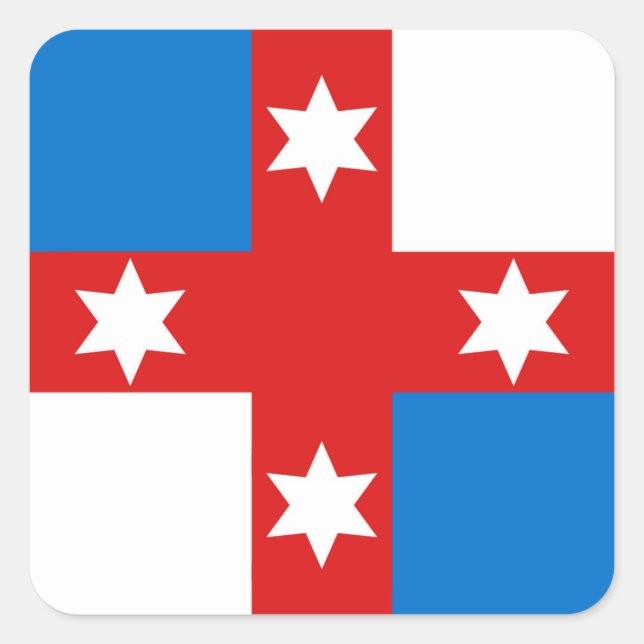 Adesivo Quadrado Vinheta Crachá de Lochac Populace SCA (Frente)