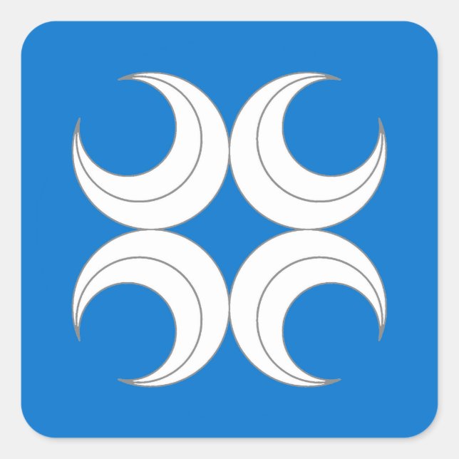 Adesivo Quadrado Vinheta Crachá de População de Caid SCA (Frente)