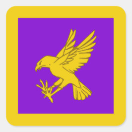 Adesivo Quadrado Vinheta Crachá de Populace Calontir SCA