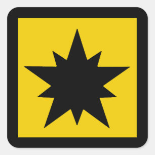 Adesivo Quadrado Vinheta Crachá de populações de ansteorra da SCA