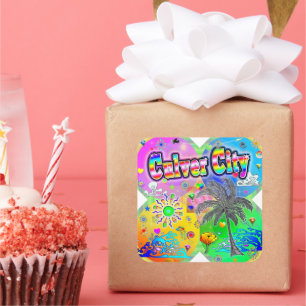 Adesivo Quadrado Vinheta Culver City Quadro Seasons