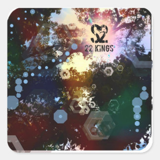 Adesivo Quadrado Vinheta das Árvores do K-Town