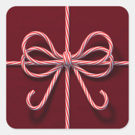 Adesivo Quadrado Vinheta de Arco de Caneta de Candy